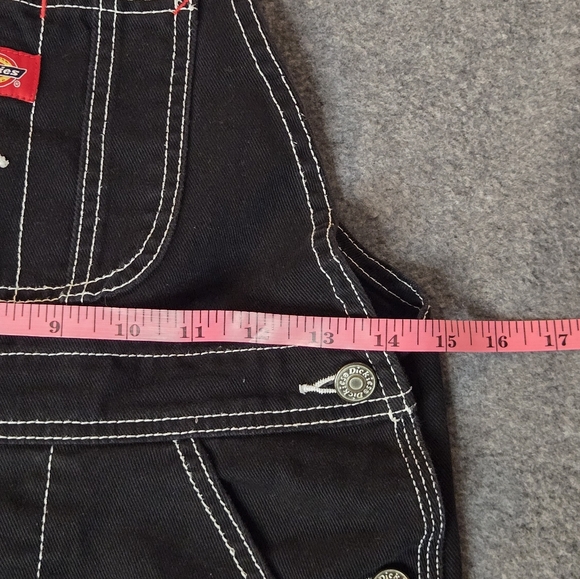 58. Dickies | Black Contrast-Stitch Overalls – Size XS - Picture 7 of 8